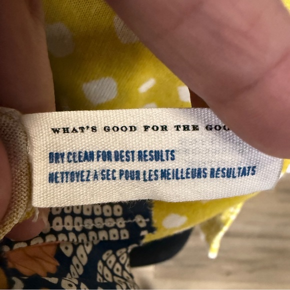 Leifsdottir Vintage Anthropologie Yellow and White Dot Cardigan | Size Small - Picture 8 of 9